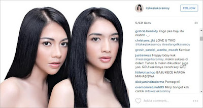 Angel dan Kezia Karamoy Tidak Pakai Baju Saat di Foto