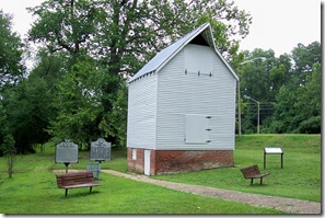 Young's Mill along Warwick Blvd next to the two markers.