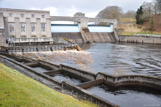Pitlochry Dam and Power Station and the Salmon Ladder