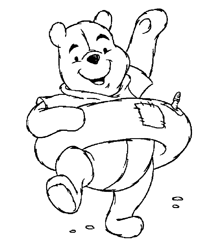 pooh bear coloring page