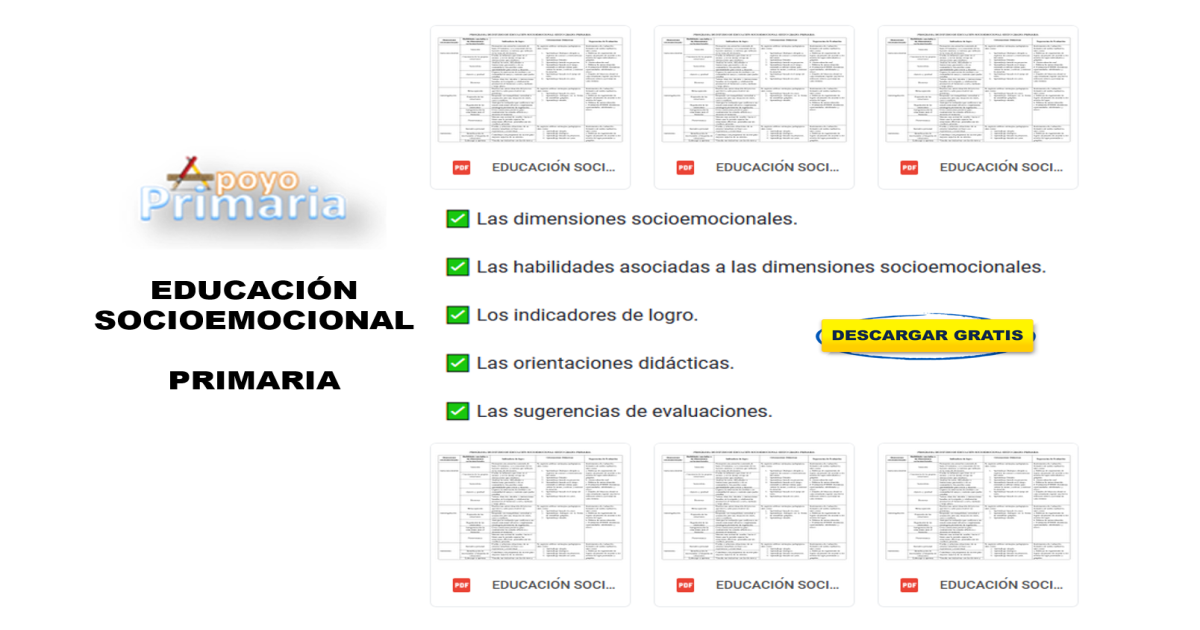 Educación Socioemocional Primaria