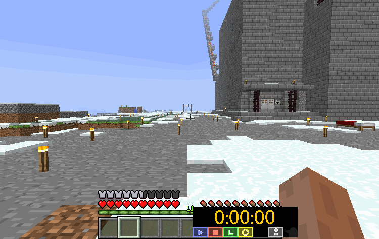 Minecraftプレイ日記 マインクラフトで最速の移動手段は何なのか検証してみた Minecraftプレイ日記 マインクラフトで最速の移動手段は何なのか検証してみた