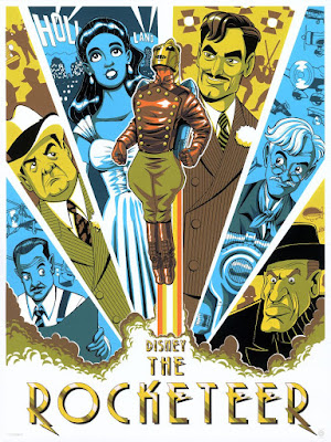 WonderCon 2019 Exclusive The Rocketeer Screen Print by James Silvani x Cyclops Print Works x Disney