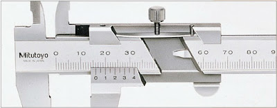 Mitutoyo 標準ノギス ストッパー部の内部構造