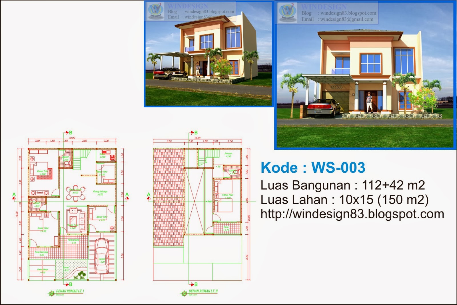 Renovasi Rumah Tinggal Fullerton Citraland Surabaya Desain