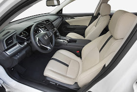 Interior view of 2016 Honda Civic