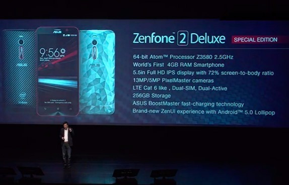مواصفات هاتف Asus الذكي Zenfone 2 Deluxe