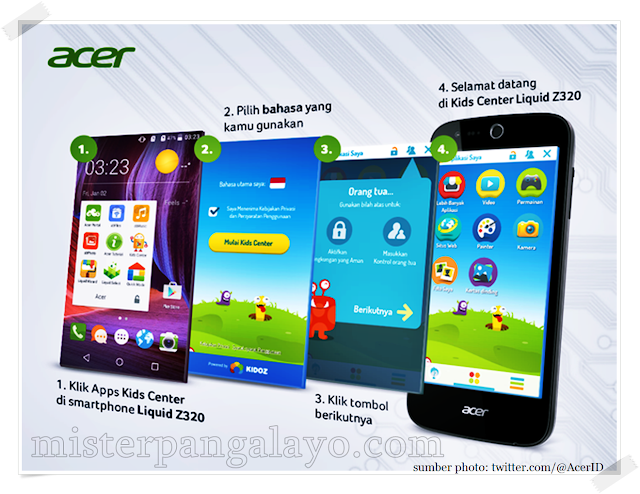 Cara mengaktifkan fitur Kids Center di Acer Liquid Z320