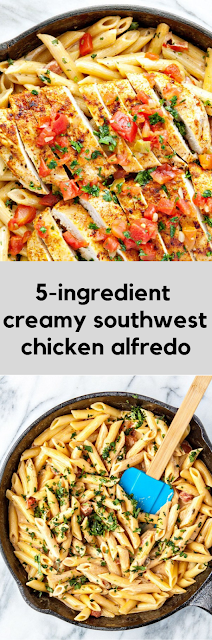 5-ingredient creamy southwest chicken alfredo