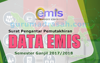 Pemutakhiran Data Emis Semester Ganjil TP 2017/2018