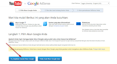 Cara Daftar Google AdSense Indo Melalui Akun Youtube