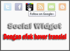 Social Widget Dengan Hover Transisi