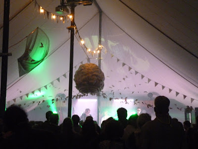 festival tent bunting music dancing