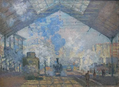 La Gare Saint-Lazare, 1877, Musée d'Orsay painting Claude Monet