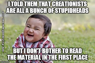 When atheists and other anti-creationists want to slap leather with us, they seldom display knowledge of the subject. Such bad logic can be used against them.