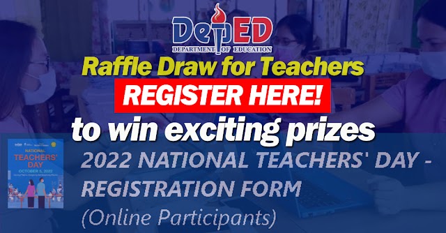 2022 NATIONAL TEACHERS' DAY - REGISTRATION FORM   (Online Participants) | Register here
