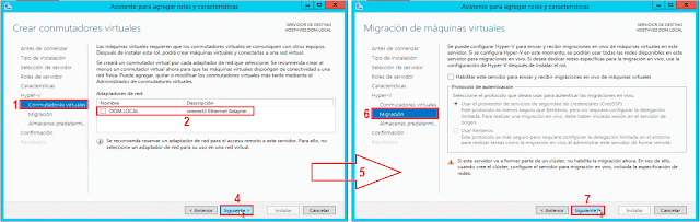 Instalar Hyper-V: Migraciones en vivo.