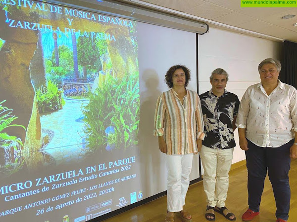 La zarzuela regresa a La Palma con el VIII Festival de Música Española y Zarzuela