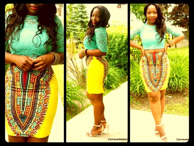 Beautiful Dashiki Mini Skirt