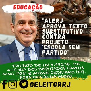 ALERJ aprova texto contra projeto Escola sem Partido