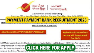 Indian Postal Payment Bank recruitment 2023