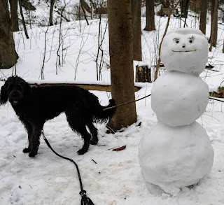 The last days of a snow-woman in Wilket Creek Park. Photo taken March 3, 2020