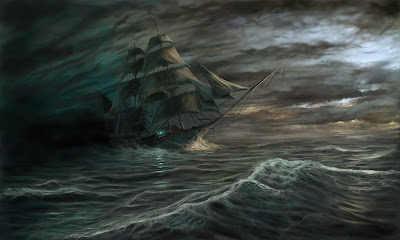 pautnya dengan suatu daerah kematian yang disebut  inilah  The Mary Celeste (kapal hantu dengan awak yang hilang)