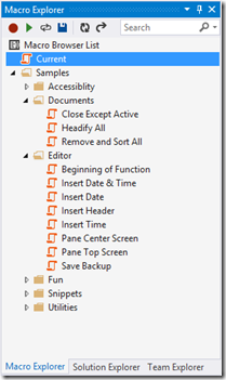 Macro Explorer