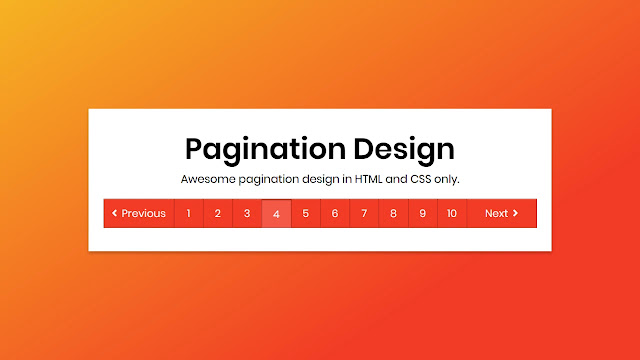 Awesome Pagination Design with CSS