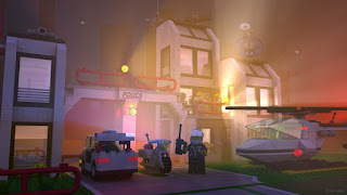 Lego 6398 police headquarters render