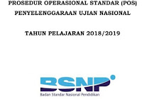 Download POS USBN dan POS UN Tahun Pelajaran 2018-2019