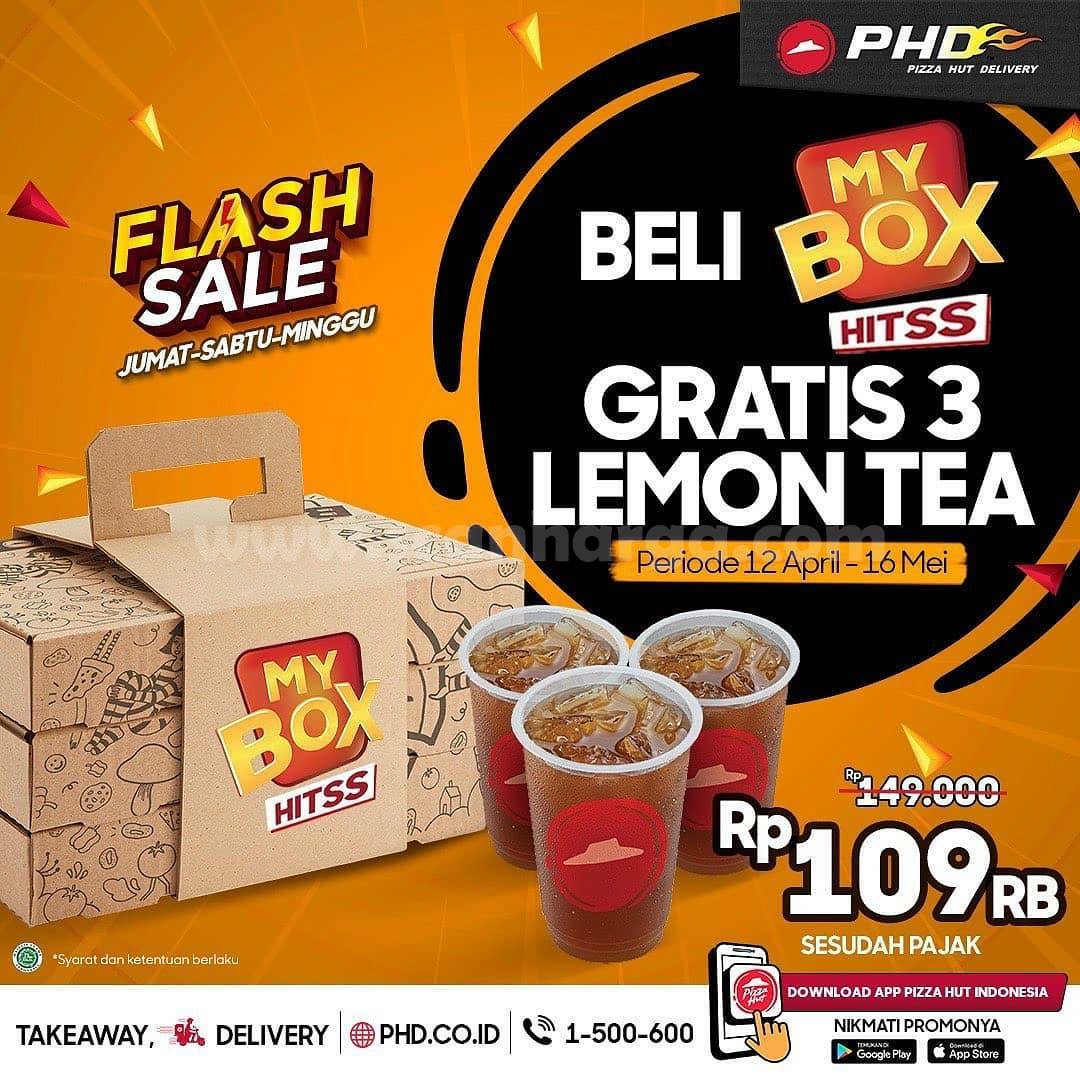 PHD FLASH SALE Promo Beli My Box Hitss GRATIS 3 Lemon Tea