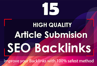 15 High Quality Article Submission Seo Backlinks