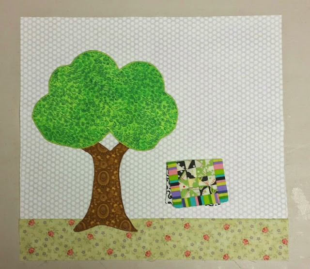 Tree Block #1 - Quilter's Garden