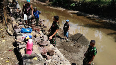 Karya Bakti TNI Restorasi Sungai, Kodim 1606/Lobar Hampir Rampung 