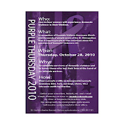 2010 was the fifth year D.C went purple for a Thursday. (purple thursday flyer )