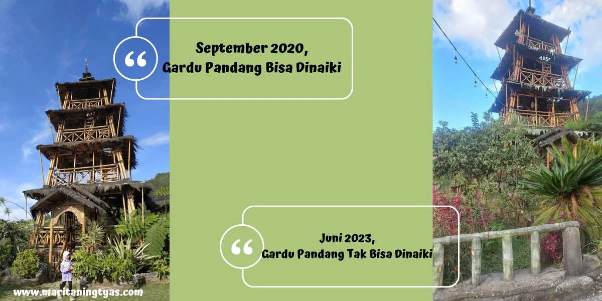 Gardu Pandang Gunungsari 2020 vs 2023