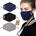 Dust Mask,Aniwon 3 Pack Anti Dust Pollution Mask with 6 Pcs Activated Carbon Filter Insert Washable Cotton Mouth Mask with Adjustable Straps
