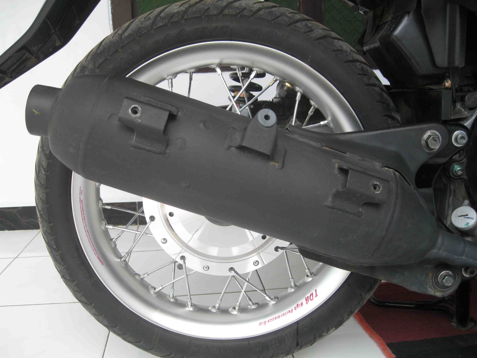  Mio Sporty Modif Menggunakan Velg TDR Silver 2 15x14 inch 