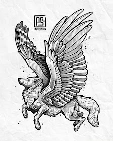 10-Phoenix-Bird-Animal-Drawings-Adrian-Dominguez-www-designstack-co