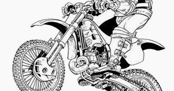 dessin de moto colorier 18
