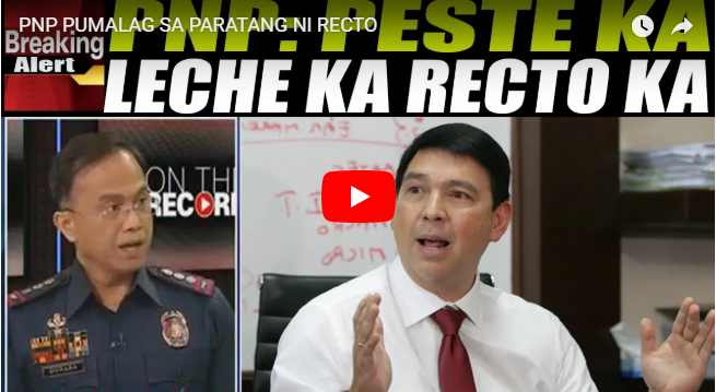 PANOORIN! PNP SPOKESMAN SSUPT. BONG DURANA PUMALAG SA MGA MALING PARATANG NI RECTO…