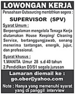 Lowongan Kerja Perusahaan Outsourcing September 2015