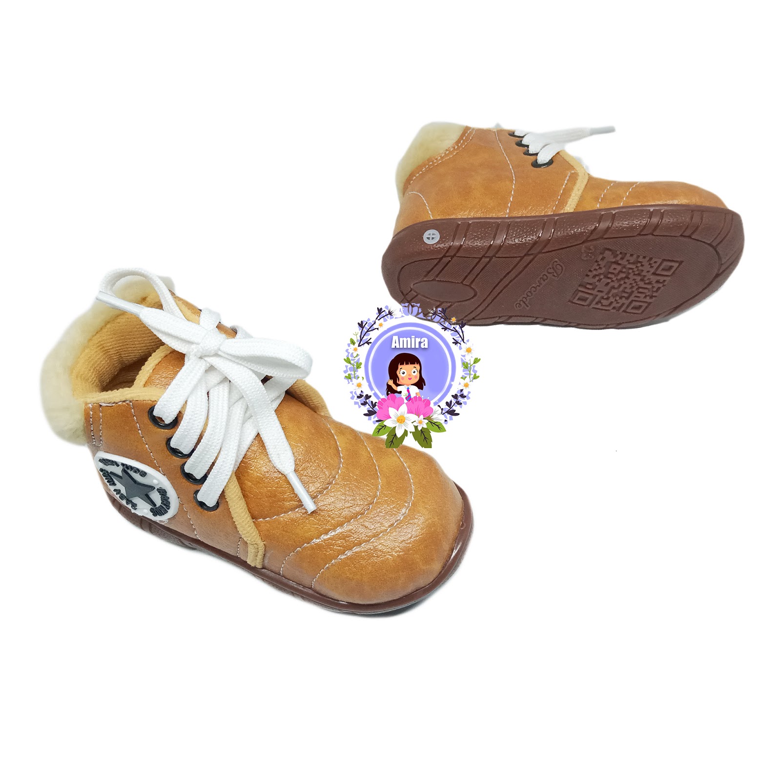  Sepatu  boots untuk anak bayi  usia 1  tahun  sampai 2 tahun  