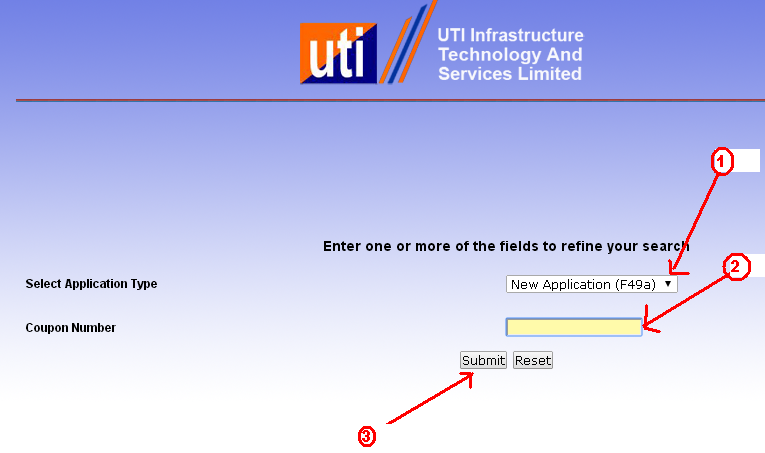 know your pan card application status