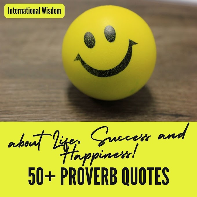 50+ Proverb Quotes about Life, Success and Happiness from Around the World