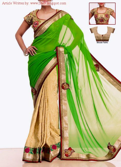 Latest Saree and Blouse Designs