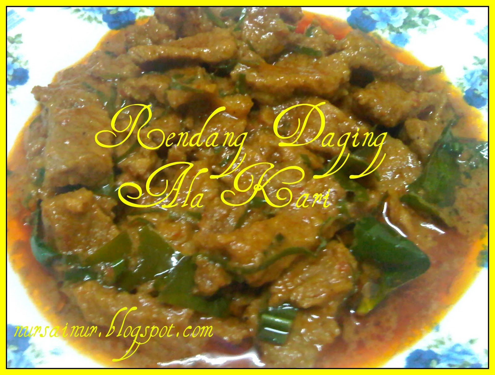 Resepi Daging Masak Kunyit Ala Thai - J Kosong v