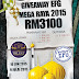 GIVEAWAY EFG MEGA RAYA 2015 RM3100