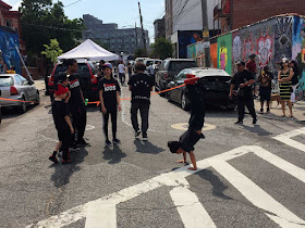 Welling Court Mural Project break dancers